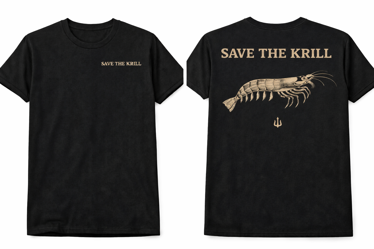 Polera Negra Save The Krill
