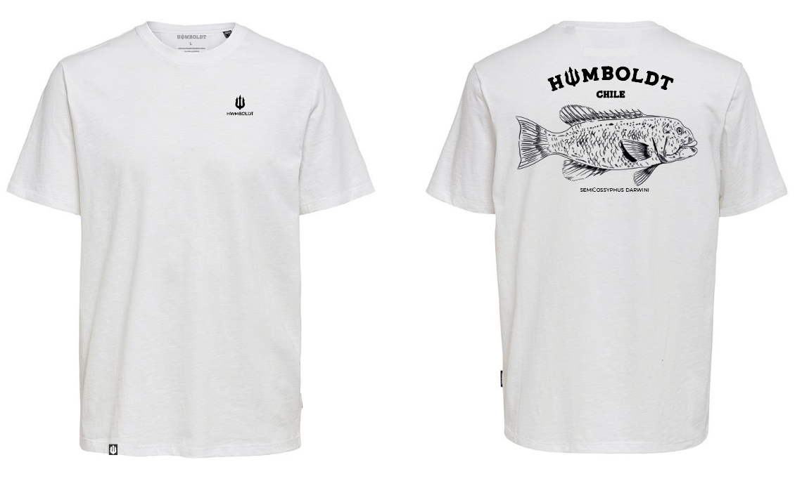 Polera Manga Corta Blanca Pejeperro